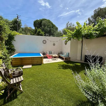 Charmante Maison, A 150 M De La Mer, Piscine, Climatisation, Wifi, ...